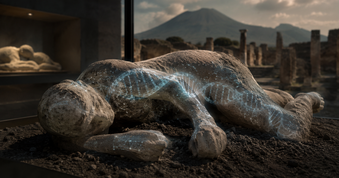 Ruínas arqueológicas de Pompeia, na Itália