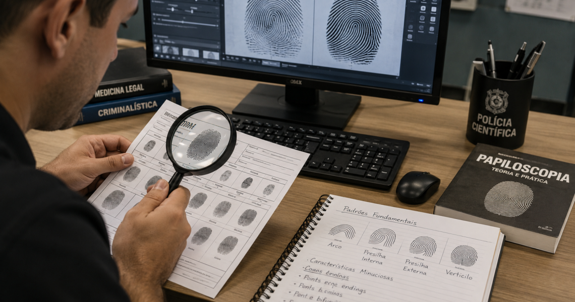 Análise técnica de impressões digitais em ficha datiloscópica