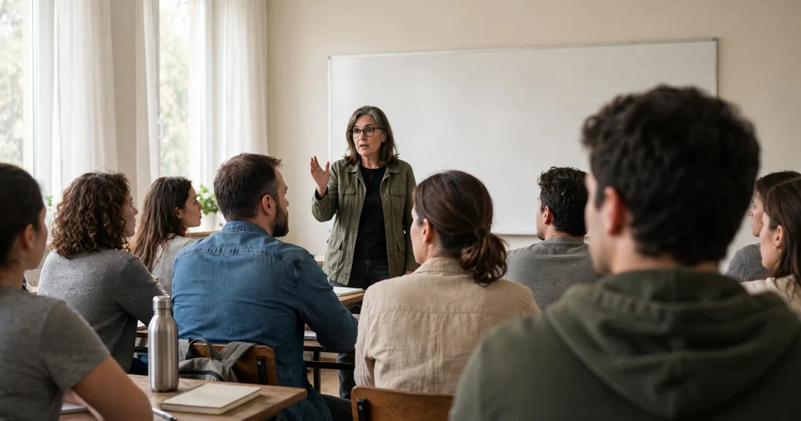 Aula presencial do curso de agente funerário em São Bernardo do Campo